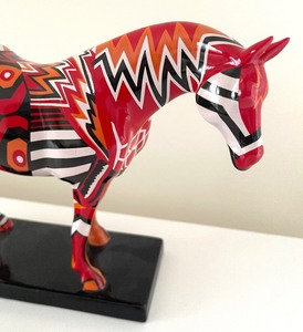 lot 55 image: Limited Edition Navajo Blanket Pony from The Trail of Painted Ponies Collection