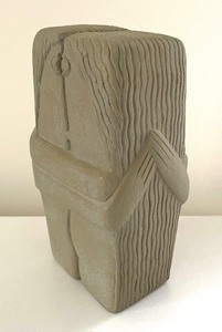 lot 91 image: The Kiss Limestone Sculpture by Constantine Brancusi