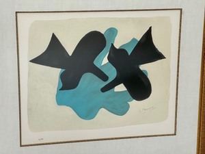 lot 11 image: Vintage Framed Braque Pelias et Melee Artwork - Georges Braque Framed Artwork