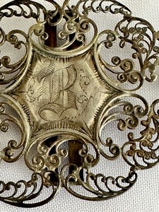 lot 34 image: Antique Victorian Silver Buckle