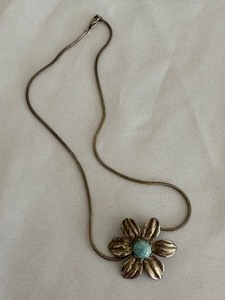 lot 42 image: Sterling Silver and Turquoise Necklace