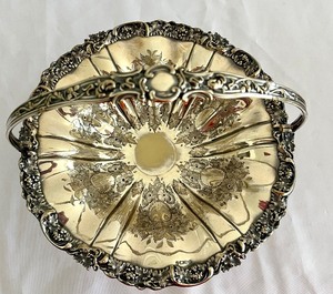 lot 54 image: Vintage Silver Plate Handled Bowl