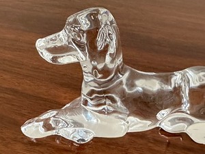 lot 154 image: Hadeland Crystal Dog Figurine