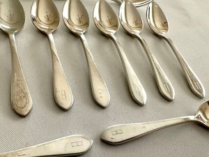 lot 26B image: (12) Reed and Barton Sterling Demitasse Spoons