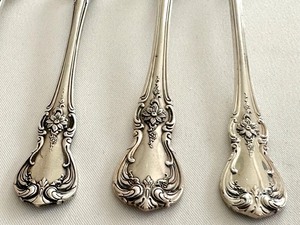 lot 24B image: Variety of Five Towle Old Master Sterling Utensils
