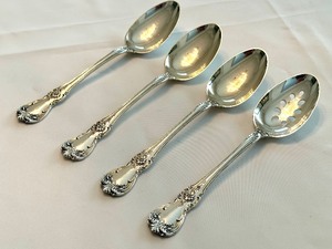lot 14B image: (4) Towle Old Master Sterling Serving Spoons