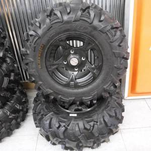Set of 4 Brand Arctic Cat Black Water UTV Tires and Rims