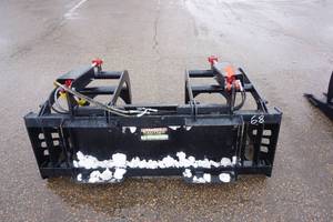 Brand New Made In America Universal Mount Bobcat Skid Loader Skid Steer 68 RockSkeleton Grapple Bucket