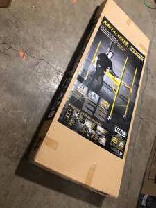 Jobsite 6 ft. W x 6.25 ft. H x 2.5 ft. D Metal Baker Style Rolling Scaffold Platform, 1000 lbs. Load Capacity by MetalTech Customer Returns See Pictures