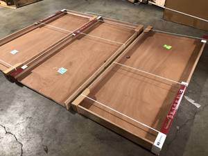 Lot of 3 Jeld Wen Windows and Doors 36 X 80 Flush Hardwood Door Customer Returns See Pictures