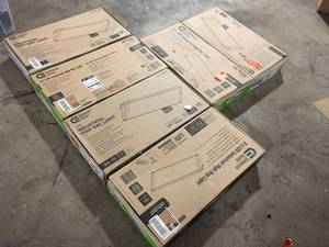 6 Boxes of 2 ft. 400-Watt Equivalent 18,000 Lumens 171-Watts Integrated LED Dimmable White High Bay Light 120-277 Volt 5000K by Commercial Electric Customer Returns See Pictures