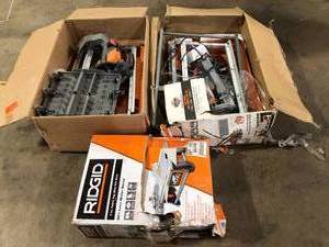 Lot of 3 Ridgid Tile Saws For Parts See Pictures