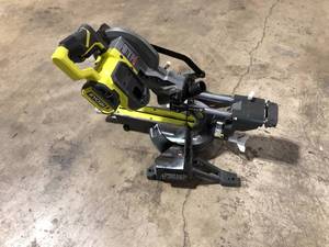 ONE 18V Cordless 7-14 in. Sliding Compound Miter Saw by RYOBI Customer Returns See Pictures