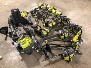 lot 11 image: Lot of Ryobi Lawn Care  Power Tools Various Conditions Customer Returns See Pictures