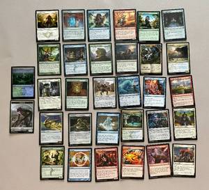 lot 15 image: Lot of 32 MTG Card in Protective Sleeves
