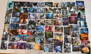 lot 18 image: Lot of MTG Collector Art Series Cards RARE From Several Decks