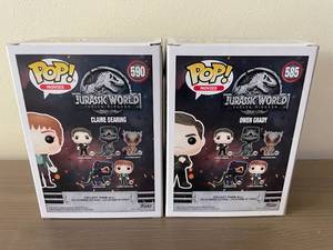lot 24 image: Lot of 2 Funko Pop Jurassic World Vinyl Figures