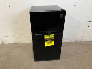 lot 64 image: RCA 3.2 cu.ft. Black 2-Door Compact RefrigeratorFreezer
