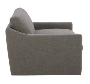 lot 6 image: Stone & Beam Rustin 48 in. Contemporary Deep-Seated Grey Living Room Accent Chair