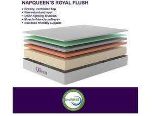 lot 40 image: NapQueen 6 In. Margaret Bamboo Charcoal Medium Firm Twin-XL Size Memory Foam Mattress Bed in a Box