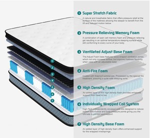 lot 43 image: Crystli 10 in.  Pressure Relief & Supportive Full Size Memory Foam Mattress in a Box