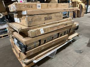 lot 78 image: Wholesale Pallet - TV Stand, Adjustable Desk, Dining Table, Upholstered Bed, Etc...