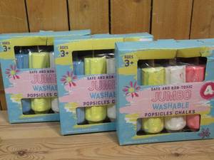lot 52 image: Lot of 3  Jumbo Popsicle Chalks