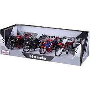 lot 6 image: Maisto Honda Metal Motorcycle 112 - 4 Pack
