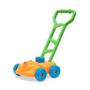 lot 11 image: Little Kids FUBBLES NO Spill Bubble Lawn Mower  Includes 4oz Non Tox Refill Solution  Automatic Bubble Blower Machine  Toddler Outdoor Bubble Toy, Orange