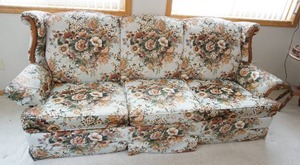 FLEXSTEEL Queen sleeper sofa with mattress