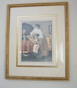 Framed print of mother and child