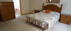 Thomasville Bedroom Set with CredenzaTri-Mirror, Tallboy Dresser, Nightstands, Headboard etc.