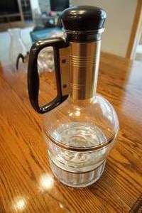 Silex, candle, warmer and serving pitcher.