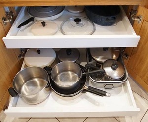Entire cupboard of pots and pans