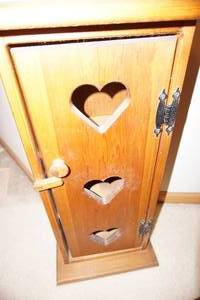 Custom built pine cupboard.