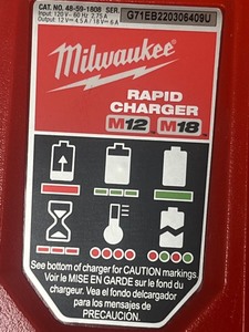 Milwaukee 48-59-1808 M12M18 Rapid Charger
