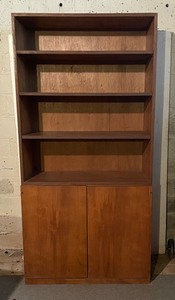 lot 80 image: Vintage Wooden Shelf with Storage