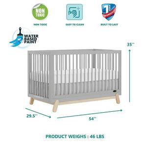 Dream On Me Hygge 5-in-1 Convertible Crib