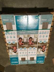 12 Boxes of Defense 7.5 in. W Classic Weathered Pine Click Lock Luxury Vinyl Plank Flooring (17.43 sq. ft.case) by Pergo Customer Returns See Pictures