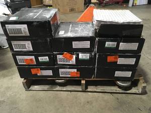 11 Boxes of Carrara Penny Round 12 in. x 12 in. x 6mm Matte Porcelain Mesh-Mounted Mosaic Tile (14.4 sq. ft.Case) by MSI Customer Returns See Pictures