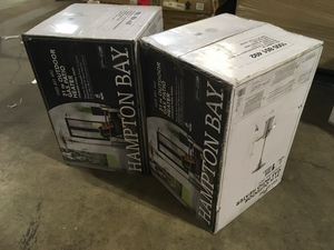 2 Lots of  48000 BTU Stainless Steel Patio Heater by Hampton Bay Customer Returns See Pictures
