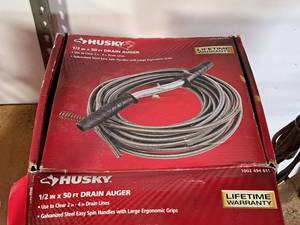 lot 206 image: Husky Drain Auger 12x50 (in original box)