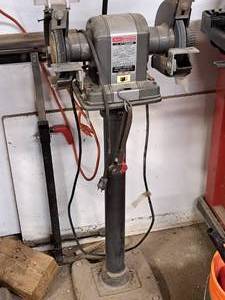 lot 202 image: Sears Craftsman 397.1949 32 Commercial 12-HP Grinder with Stand