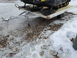 lot 193 image: Triton Trailers 10-12 Single Axle Snowmobile Trailer