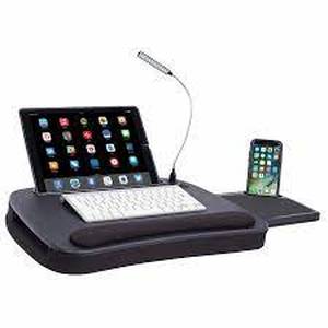 lot 5 image: Sofia  Sam Memory Foam Lap Desk, Black
