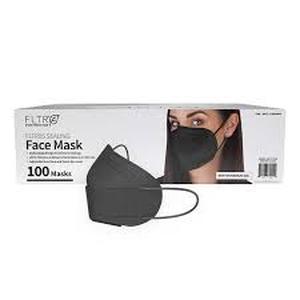 lot 11 image: FLTR95 Sealing Face Mask, 100 Black Masks