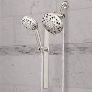 lot 44 image: Waterpik Powerpulse Dual Showerhead with Slide Rail
