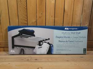 lot 74 image: 31 Multi-Use Wall Shelf, Black