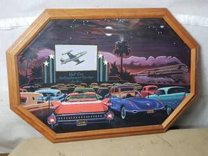 Drive In Themed Framed Print