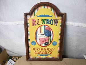 Rainbow Cotton Candy Wall Decor